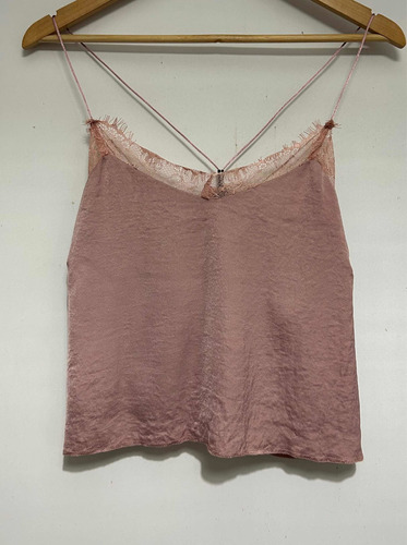 Top Lencero Musculosa Satinada Lavanda