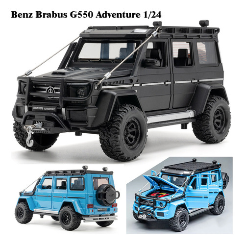 Benz Brabus G550 Miniatura Metal Coche Con Luz Y Sonido 1/24