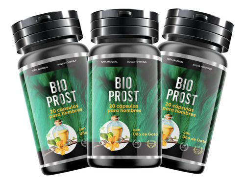 Bioprost Pack De 3 Un. 100% Original 20 Cápsulas.