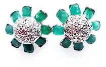 Comprar Aretes De Esmeraldas Naturales , Jx278