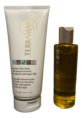 Terramar Set Oleo Capilar  3 En 1 Mascarilla Capilar Argan