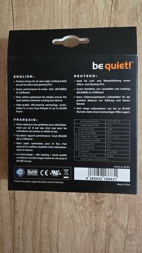 Ventilador Be Quiet Pure Wings 2 Gris Oscuro (Usado)
