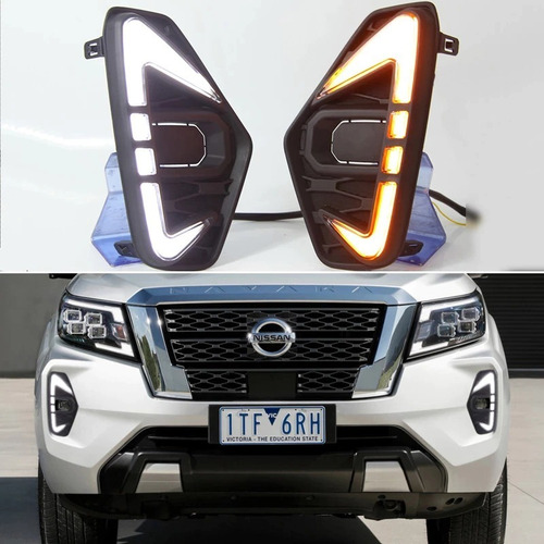 Imagen 5 de 7 de Biseles Led Direccionales Nissan Frontier Pro4x 2021 2022