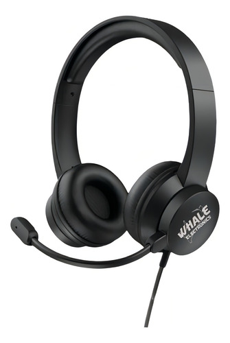 Headset Office Para Escritório Usb Whale Electronics Wh1 Cor Preto