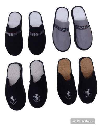 Pantuflas Por Mayor De Hombre X 30 Pares Invierno Moda