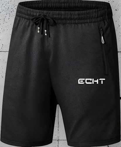 Short Bermuda Deportiva Casual Bolsas Con Cierre Echt 218am7