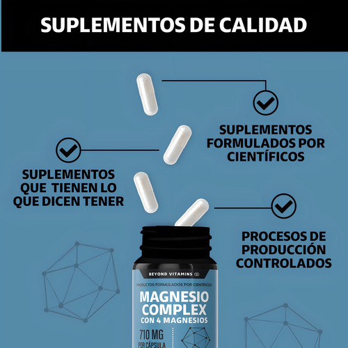 Con 4 Magnesios: Citrato De Magnesio 60 Cápsulas Sin Sabor