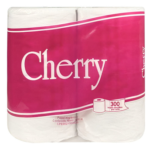 Papel Higienico Cherry 300 H/sencillas 4r Bulto 12 Paquetes