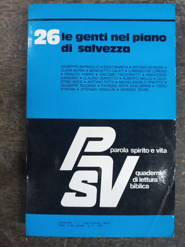 Imagen 1 de 3 de Quaderni Di Lettura Biblica Nº 26 * Parola Spirito E Vita *