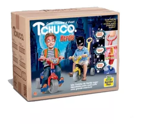 Triciclo Motoca Infantil Super Heroes Samba Toys Baby Menino