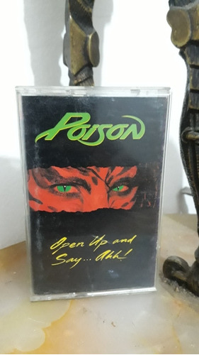 Poison Open Up And Say Cassette Norteamericano