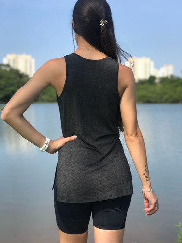 Imagem 4 de 6 de Regata Comprida Viscose Feminina Tapa Bumbum