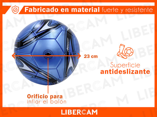 Pelota De Futbol Deportes Infantil Niños Colores N° 5 Color Azul