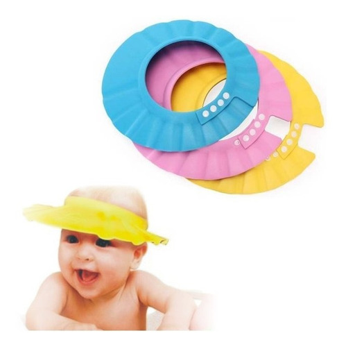 Gorro Para Baño Bebes Bañadera Sombrero Con Visera Niños 
