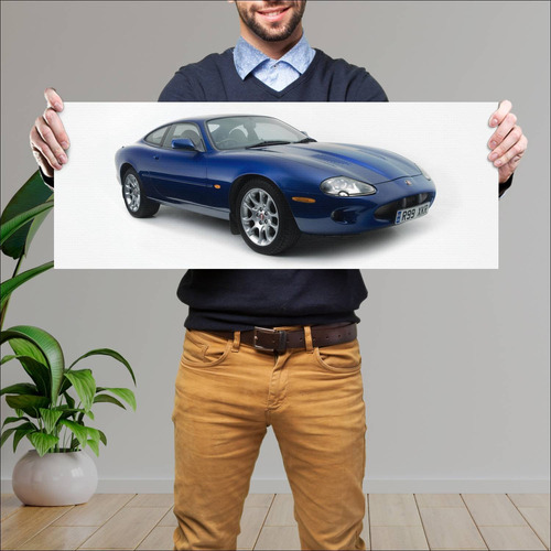 Cuadro 30x80cm Auto 1998 Jaguar Xkr Coupe Uk 586 174