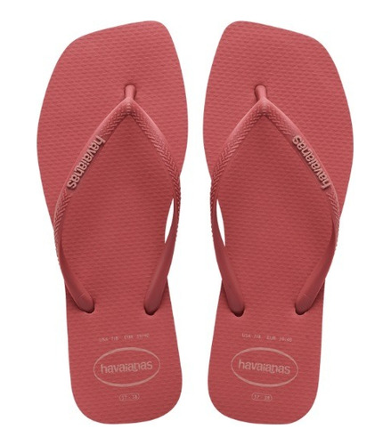 Chinelo Havaianas Quadrada Pau Brasil