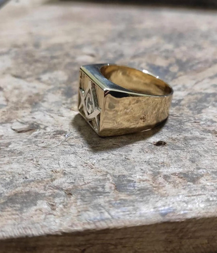 Fabricação De Anel Maçônico Ouro 18k 13 Gramas