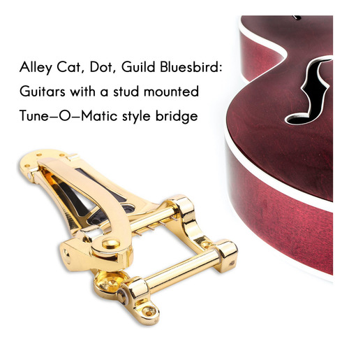 Imagen 2 de 8 de Cordal De Puente Vibrato Para Guitarra De Jazz B7 Para Gibso
