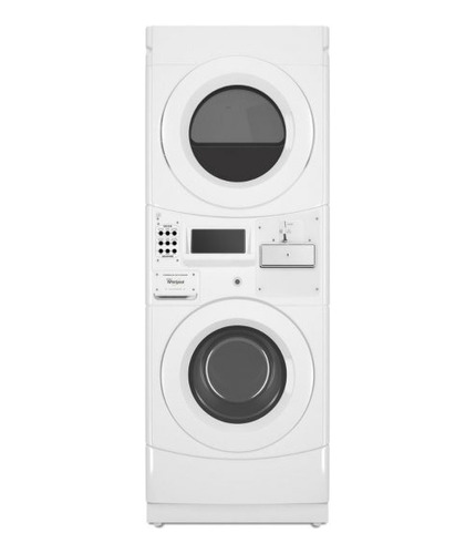 Whirlpool Ada 27 White Electric Commercial Stack Washer 