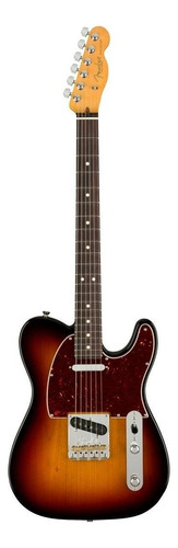 Guitarra eléctrica Fender American Professional II Telecaster de aliso 3-color sunburst brillante con diapasón de palo de rosa