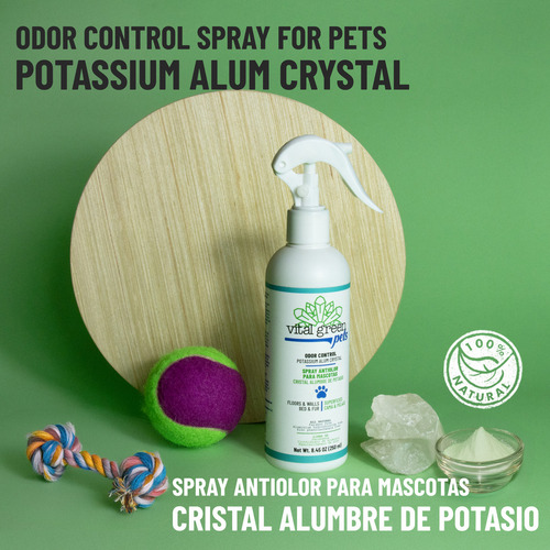 Vital Green Desodorante Natural Para Mascotas Alumbre 250ml