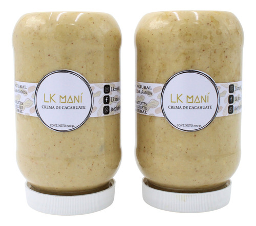 Crema De Cacahuate 100% Natural Lk Mani 500gr