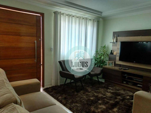 Imagem 4 de 11 de Sobrado Bem Distribuído Com 230m² Composto Por 3 Dormitórios Sendo 1 Suíte, À Venda Por R$ 750.000,00 - Vila Curuçá. Santo André/sp - So0433