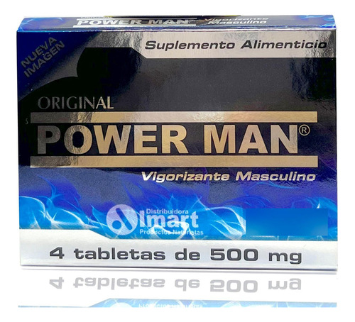 Suplemento En Tabletas Ashtar Institute  Energizante Power Man Vitaminas En Caja De 20g