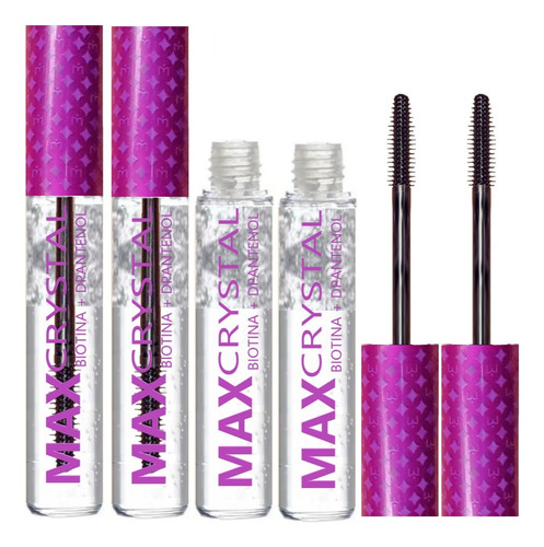 6 Mascara Incolor Max Crystal Mahav Atacado Sj