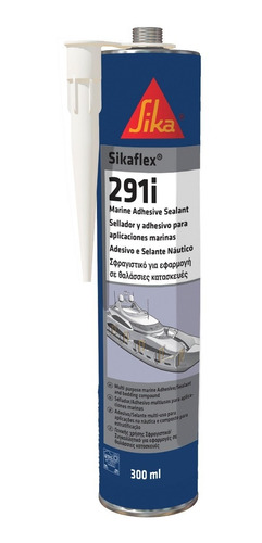 Imagen 1 de 9 de Sikaflex 291 Sellante Marine Embarcaciones Gris 300 Ml
