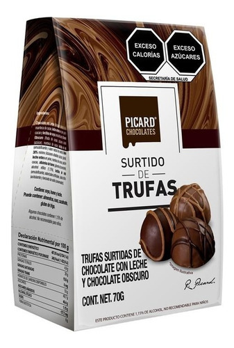 Chocolate Picard Pirámide Trufas Surtidas 70 Gramos