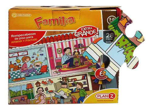 Puzzle Rompecabezas Infantil Familia 28 Piezas Plan Z Dgl