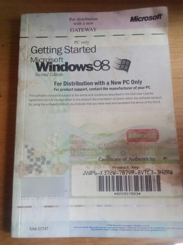 Getting Started Microsoft Windows 98 Second Edition (Usado)