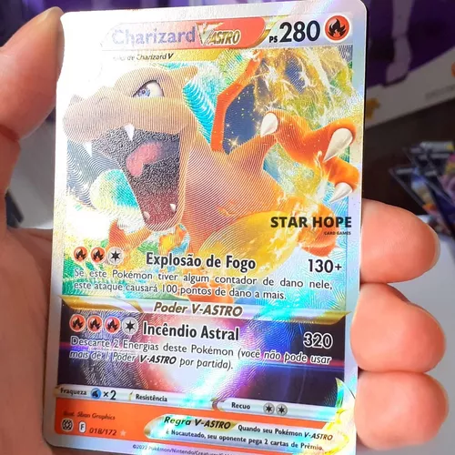 Carta Pokémon Charizard V Astro Astros Cintilantes Original