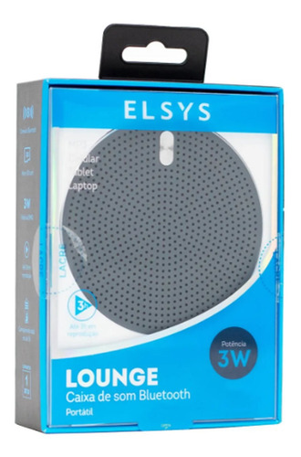 Imagem 2 de 2 de Caixa De Som Bluetooth Portatil Lounge Elsys Eas055m-7 Rosa