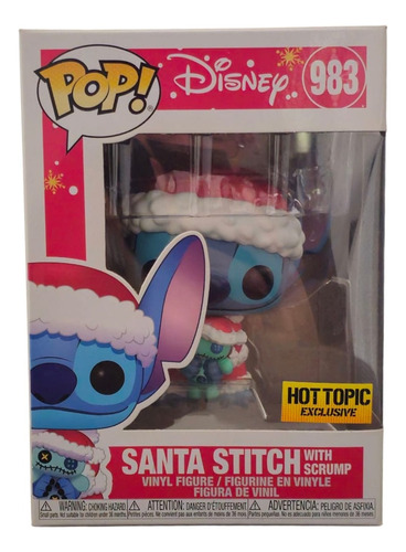 Funko Pop! Disney #983 Santa Stitch With Scrump Hot Topic