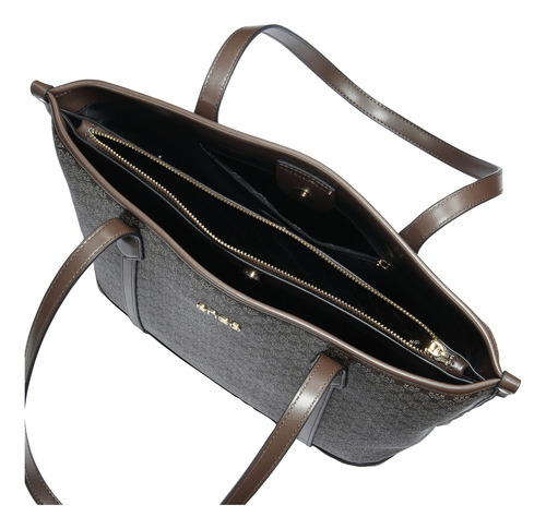 Bolsa Tote Enso Mujer Eb25301ttmbr Monograma Chocolate