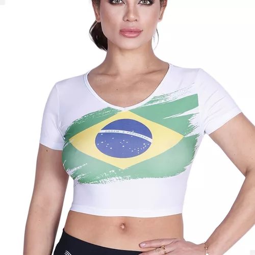 Blusa Cropped Fitness Academia Treino/balada