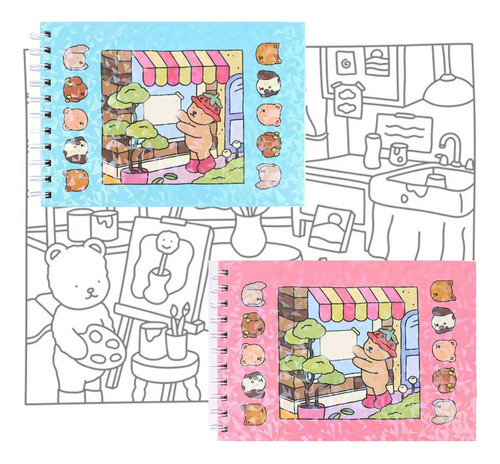 Set De Cuadernos De Bocetos De Tapa Dura De Dibujos Animados