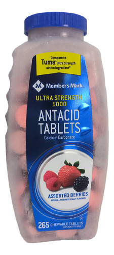 Antiácido Masticable, Member's Mark 265 Tabletas Importado