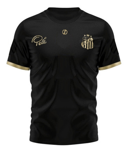 Imagen 2 de 2 de Camiseta Pelé Conmemorativa Dorada Diseño Especial