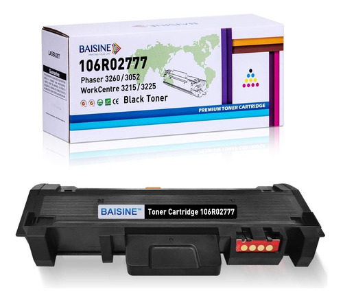 Baisine - Cartucho De Tóner Compatible Para Xerox 106r, 1 .