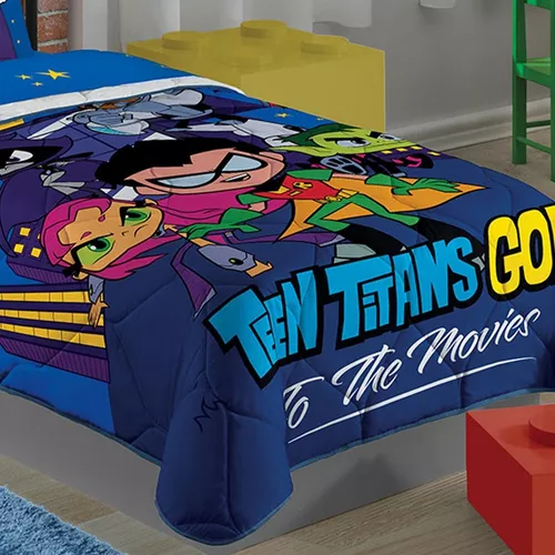 Jogo de Cama Infantil Teen Titans Go Algodão Lepper