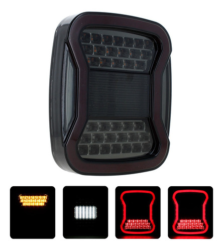 Plafon Calavera Led Arillo Gel Tricolor Jeep Humo Universal