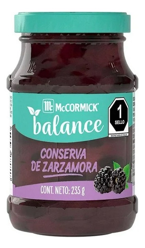 Conserva Mccormick Balance Zarzamora 235 G