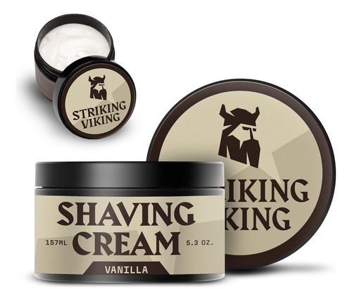 Striking Viking Crema De Afeitar Para Hombres, Crema De Afei