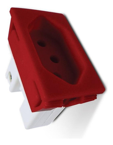 Tomada Painel Steck Com Borne 20a 250v Vermelha S8623