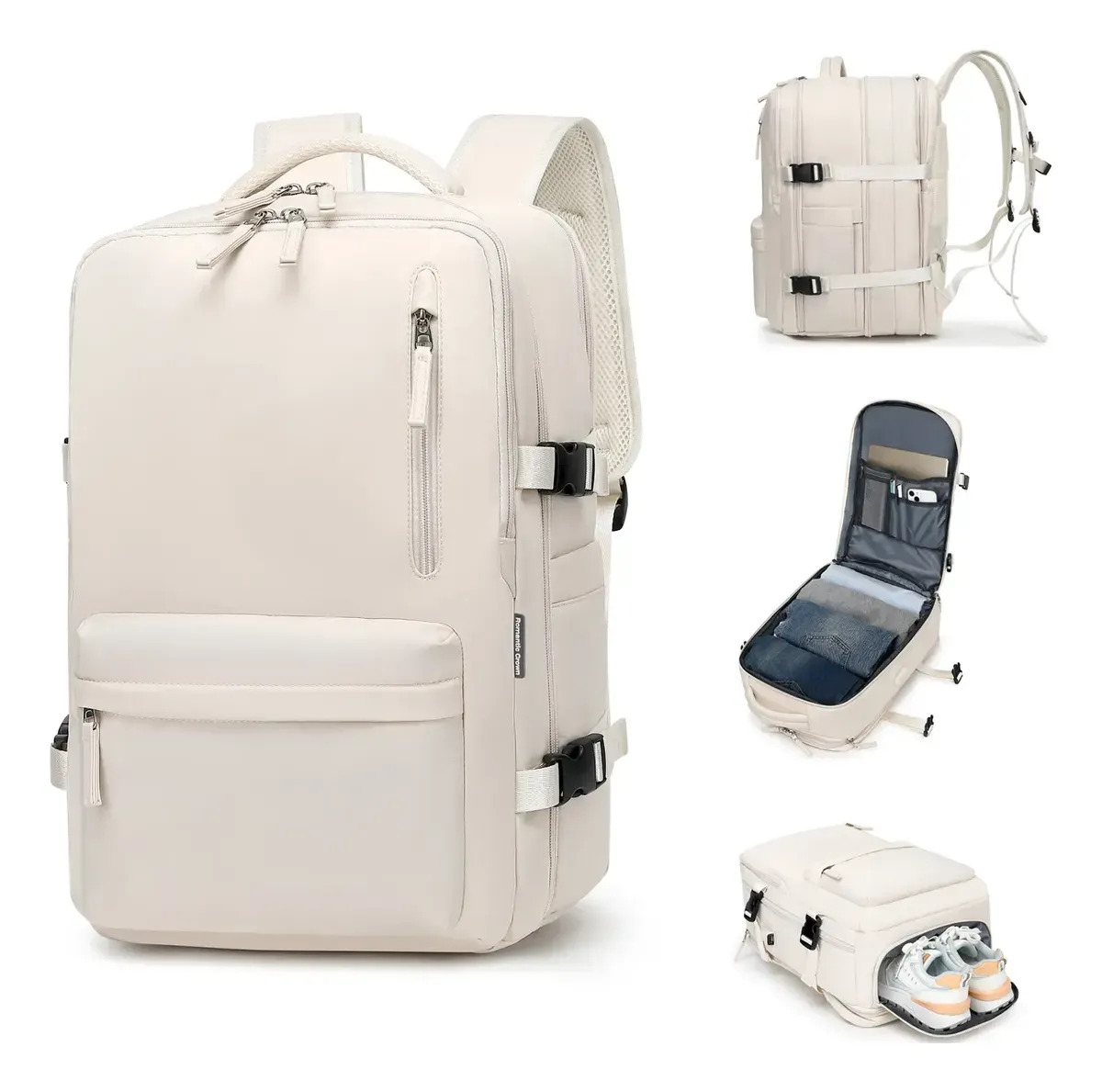 Mochila Viagem Impermeavel Romantic Crown 42 L BRANCO