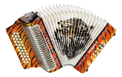 Acordeón Hohner Corona Ii Los Tigres Del Norte Tono Sol