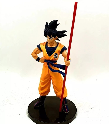 Figura Muñeco Goku Baculo Sagrado Coleccion 24 Cm Pvc